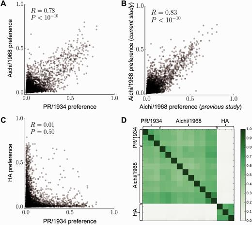 Image for Site-specific amino acid preferences are mostly conserved in two closely related protein homologs